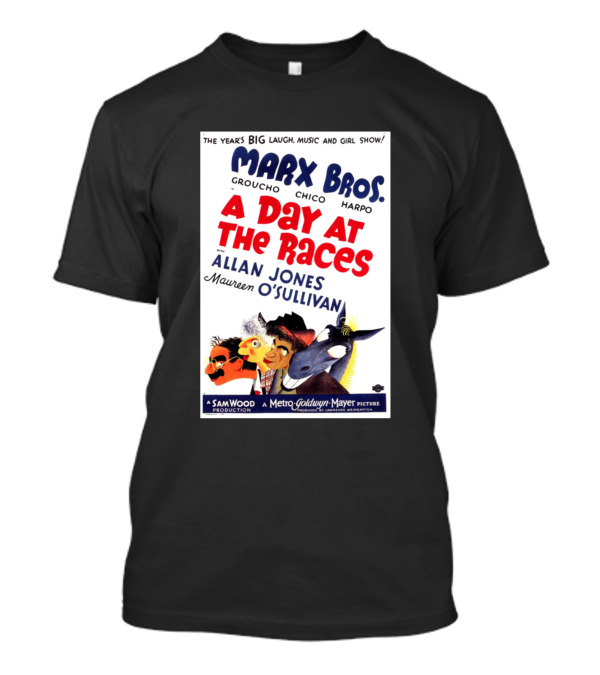 Marx Bros A Day At The Races 1937 Groucho Chico Harpo Allan Jones Maureen O'Sullivan Sam Wood Metro Goldwyn Mayer T-Shirt