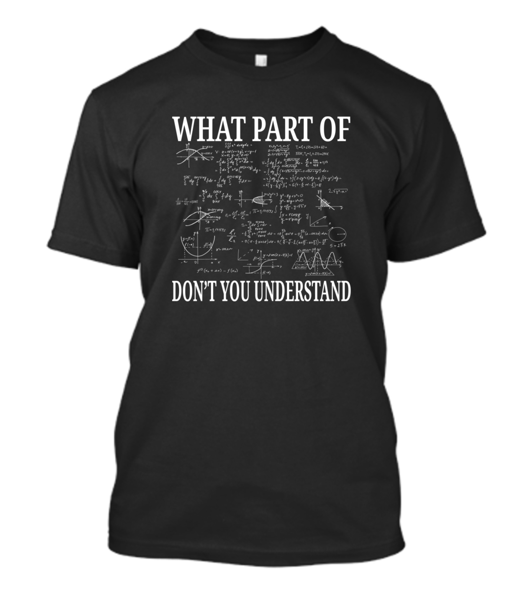 What Part Of Don't You Understand Funny Math Teacher T-Shirt