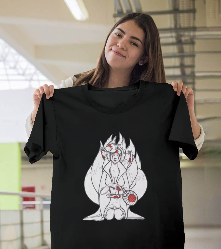 Japanese Fox Spirit Kitsune Mythical T-Shirt
