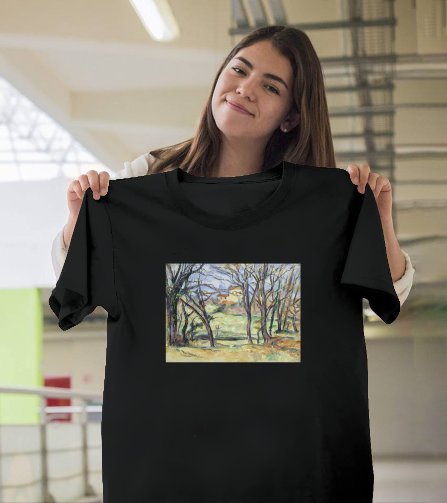 Paul Cezanne Trees Houses Jas De Bouffan T-Shirt