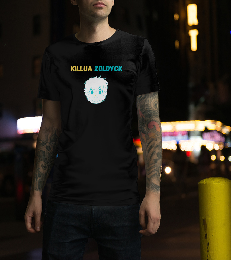 Killua Zoldyck Biographie Hunter X Hunter Anime Character Face T-Shirt