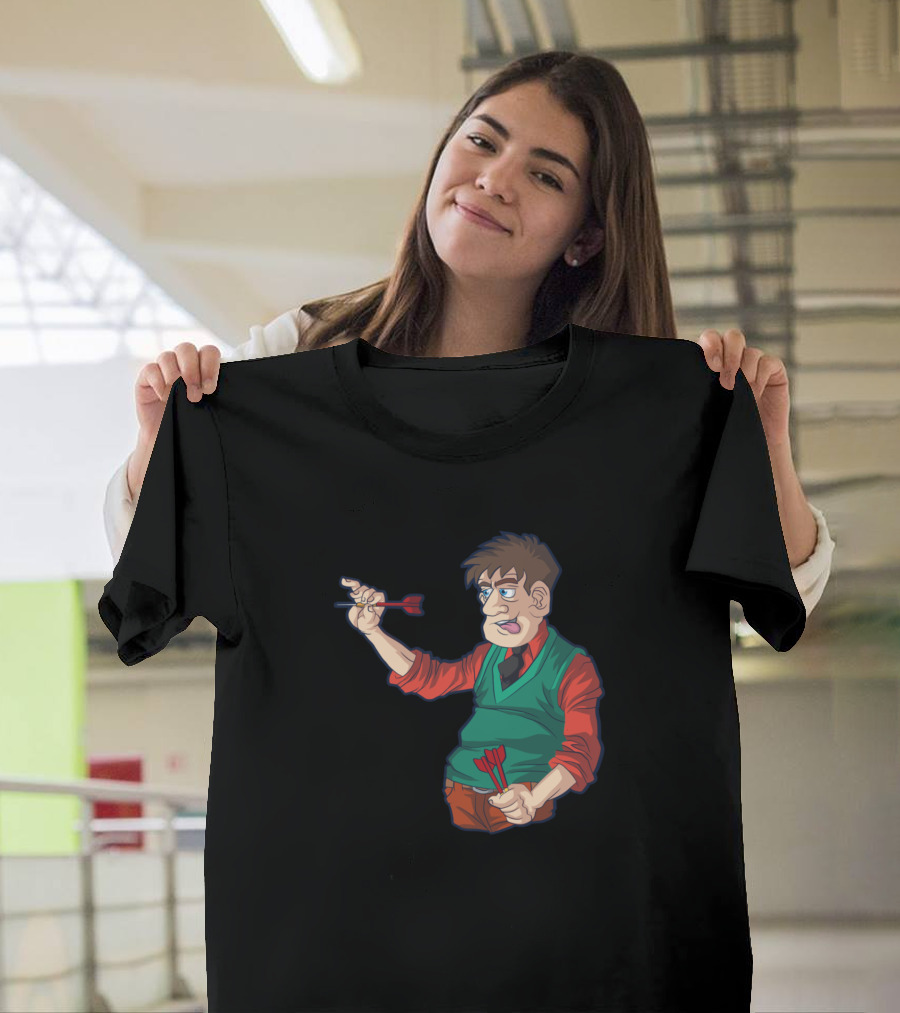 Focusing The Target Small Target Man Holding Darts T-Shirt