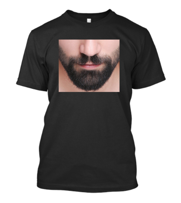 Good Looking Guy With Beard Facial Hair Close-Up T-Shirt