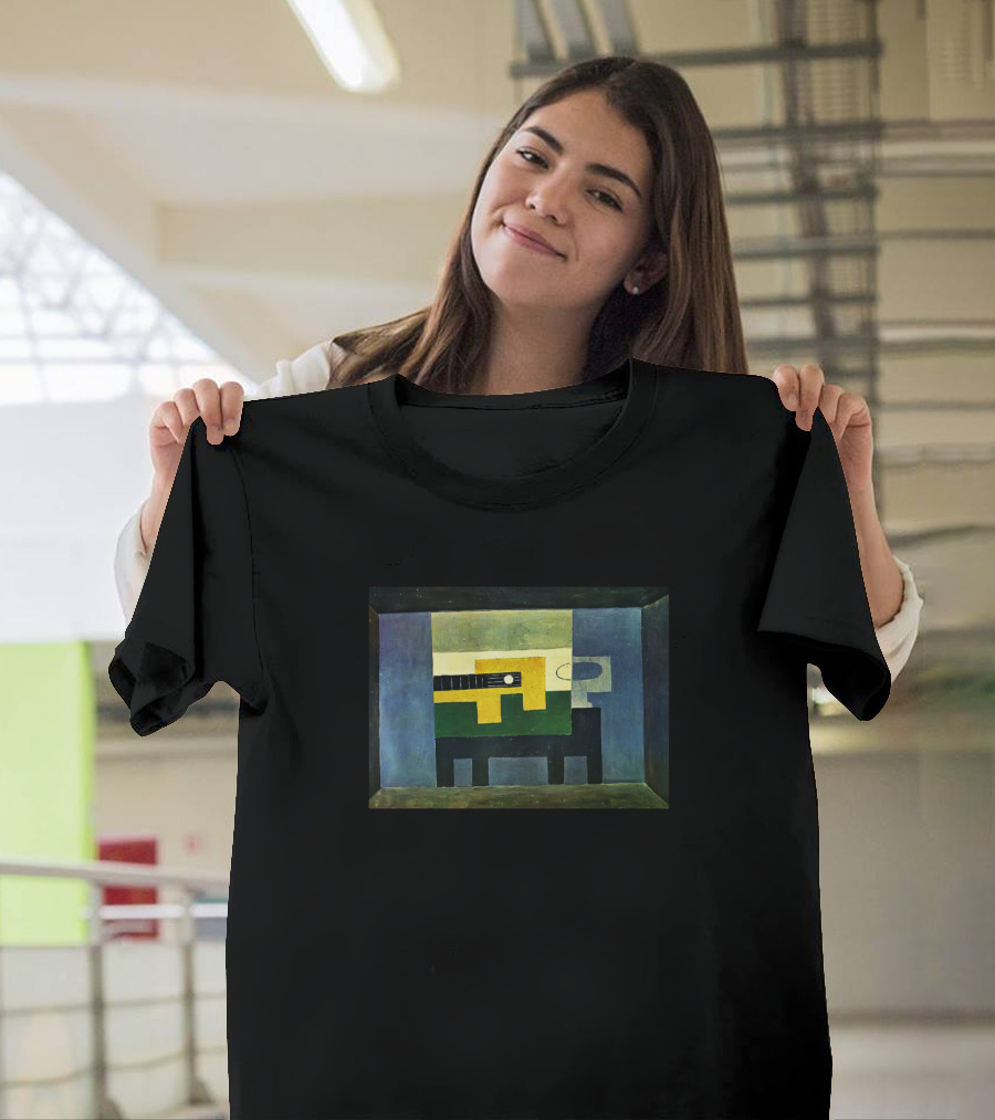 High Resolution Guitar And Jug On A Table Pablo Cubist Painting T-Shirt