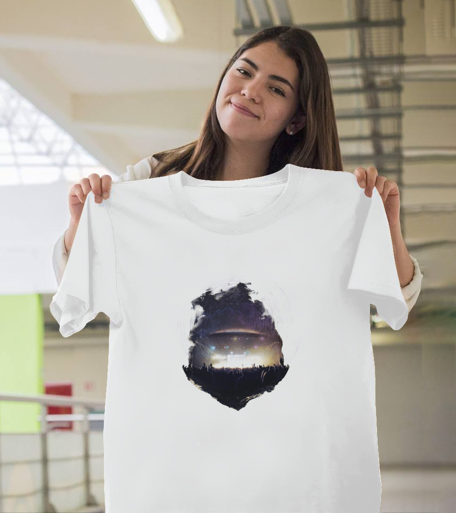 Oasis Concert Night Sky Scene T-Shirt