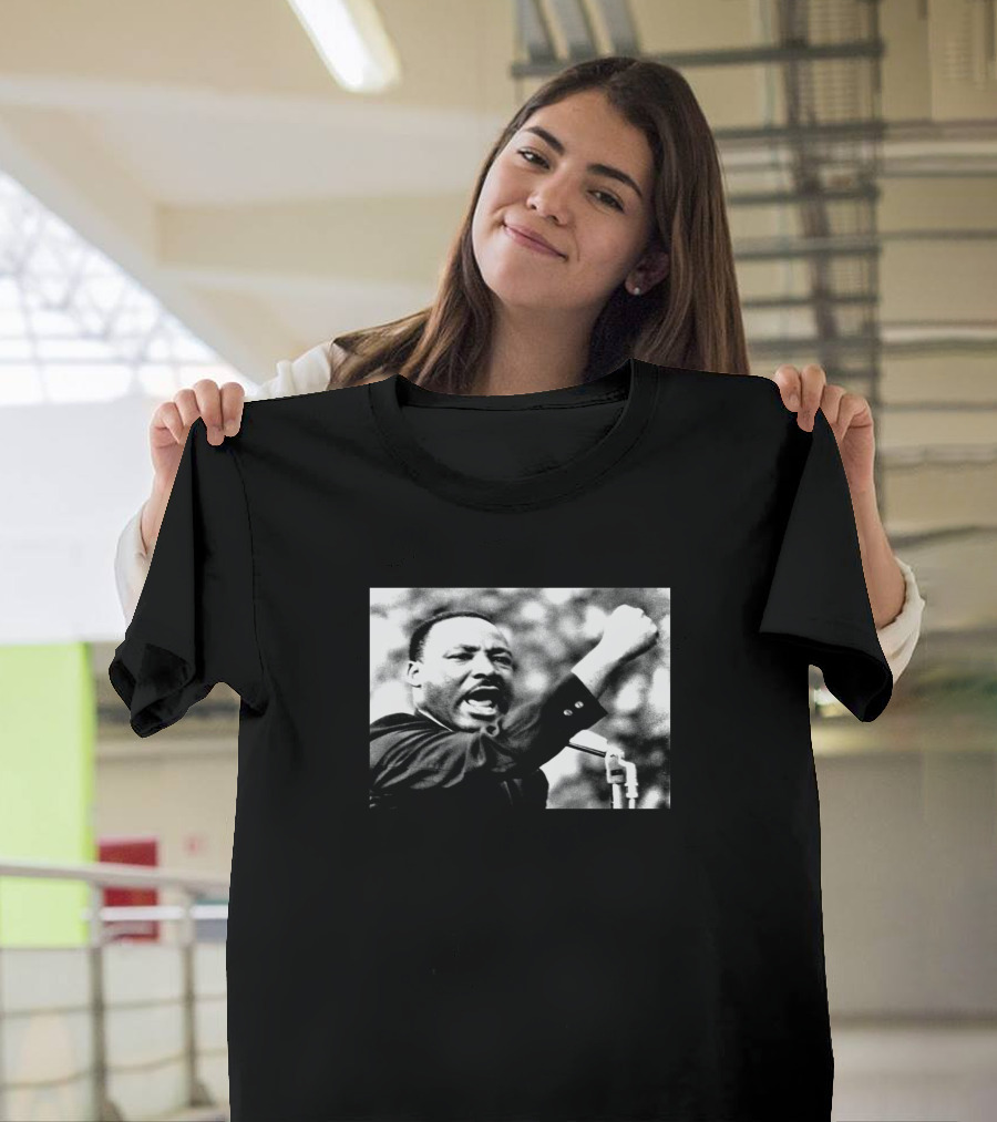 Martin Luther King Iconic Speech Black and White Powerful Image T-Shirt