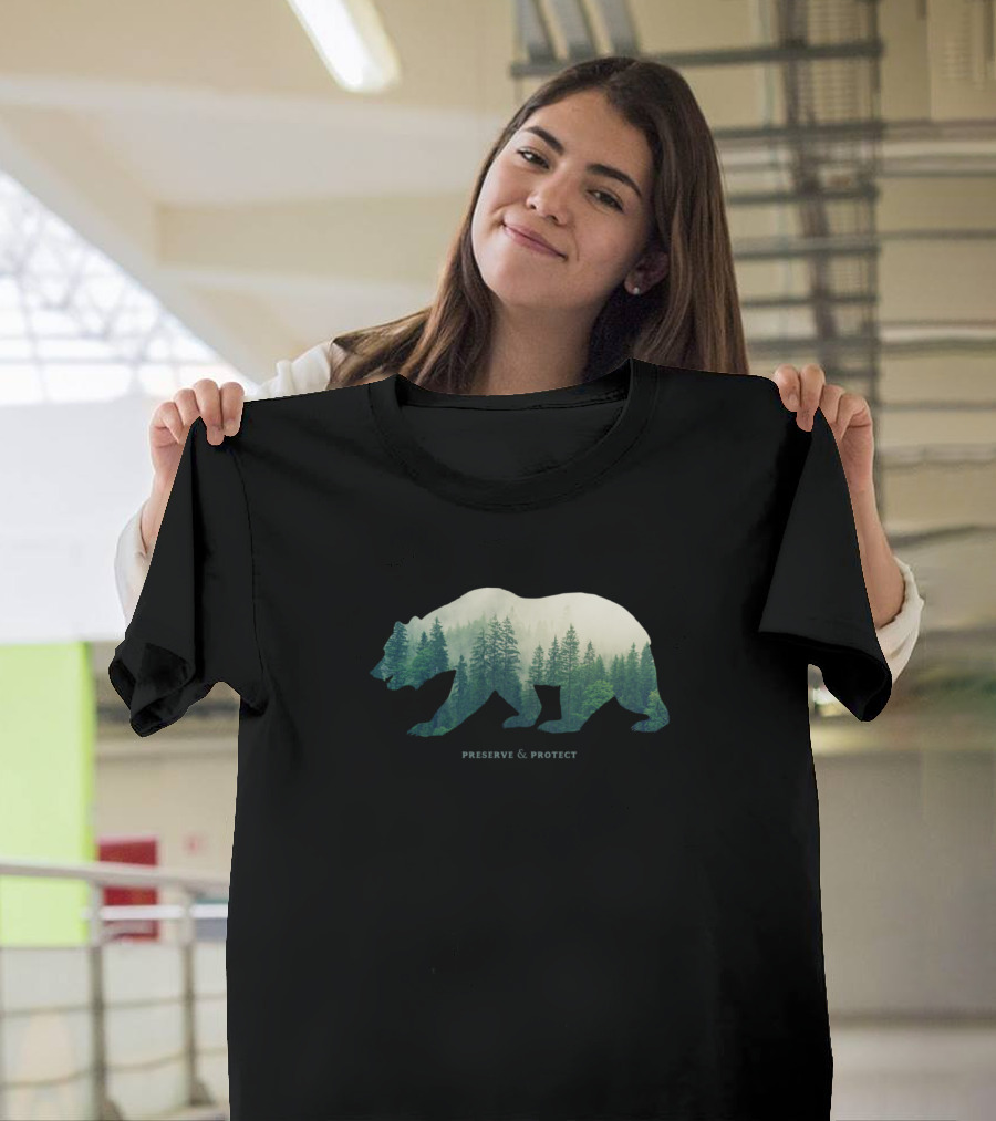 Preserve And Protect Bear Forest Vintage National Park T-Shirt