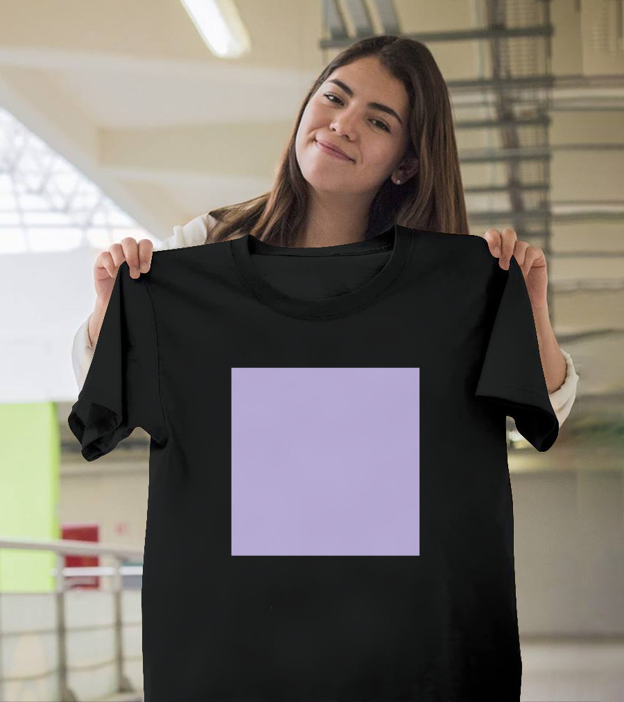 Pastel Baby Soft Lavender Solid Square T-Shirt