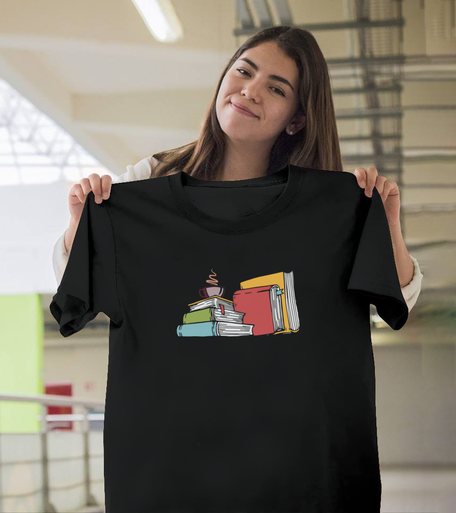 Bibliomane Library Coffee Love Read Books T-Shirt