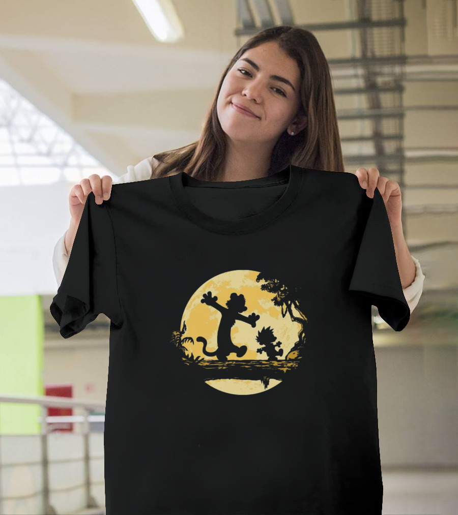 Scotters And Hobbes Moonlit Adventure T-Shirt