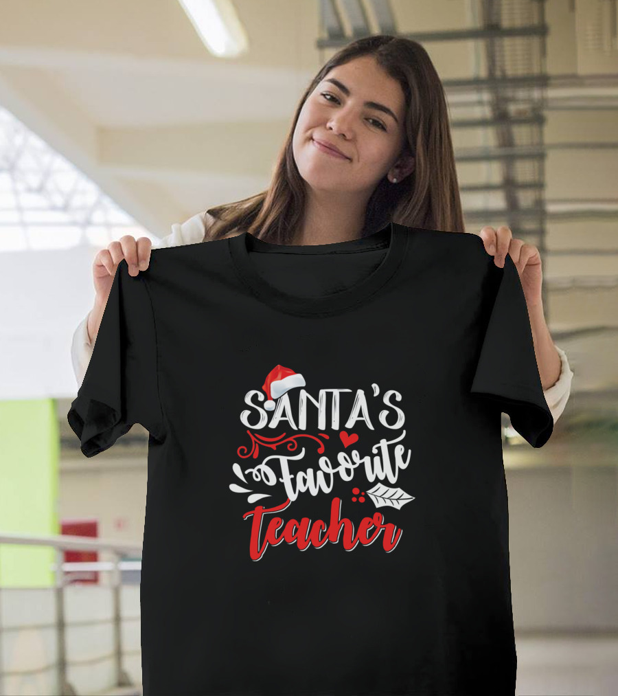 Santa's Favorite Teacher T-Shirt