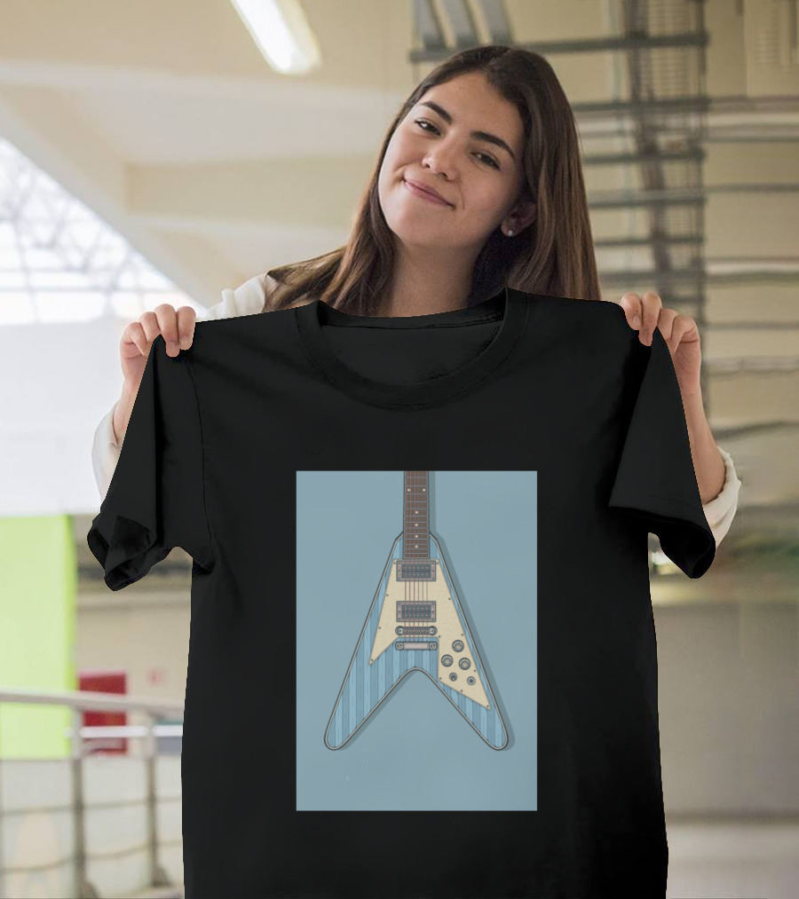 V Guitar Vintage Flying V Electric Guitar T-Shirt