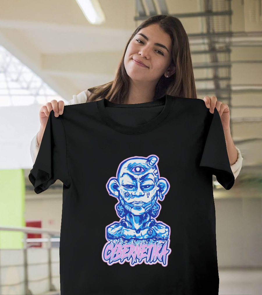 CYBERNETIKA Futuristic One-Eyed Android T-Shirt