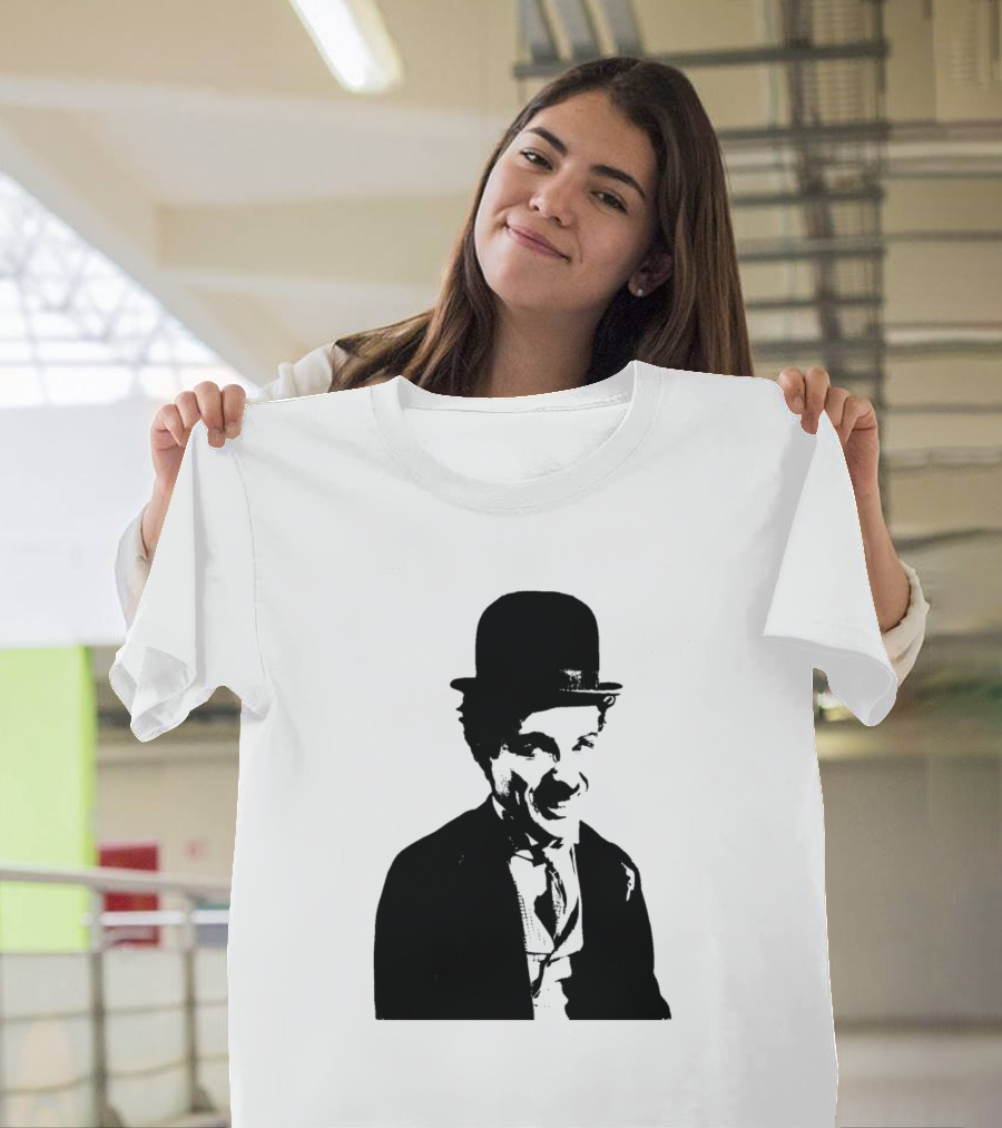 Charlie Chaplin Bowler Hat T-Shirt