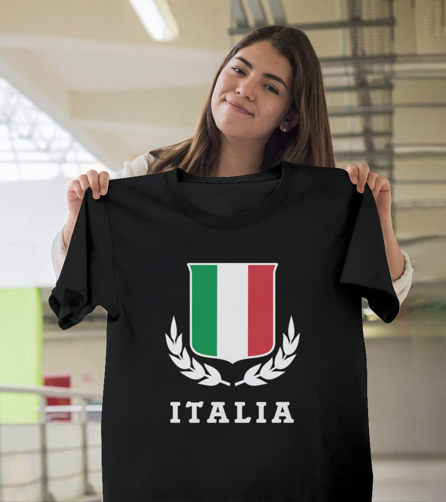 Italia Tricolor Emblem T-Shirt