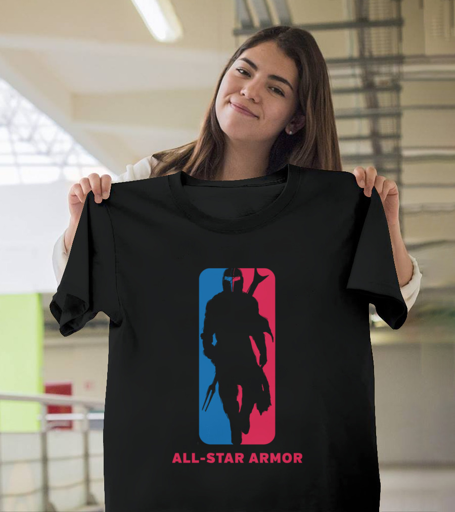 All Star Armor Silhouette Red Blue Emblem T-Shirt