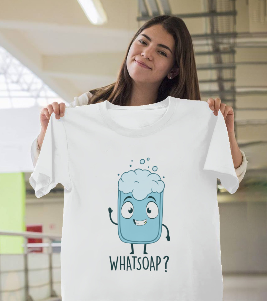Whatsoap? Bubbly Cartoon Soap Character T-Shirt