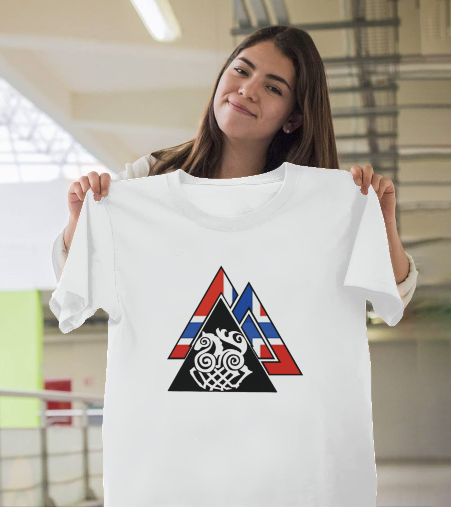 9 Worlds Norway Viking Norse Mythology Symbolic T-Shirt