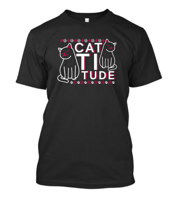 Funny Cattitude Sweet Cat Maine Coon Siam T-Shirt