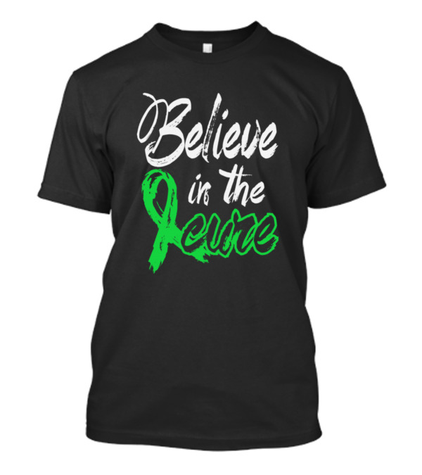 Believe In The Cure Adrenal Cancer Awareness Lime T-Shirt