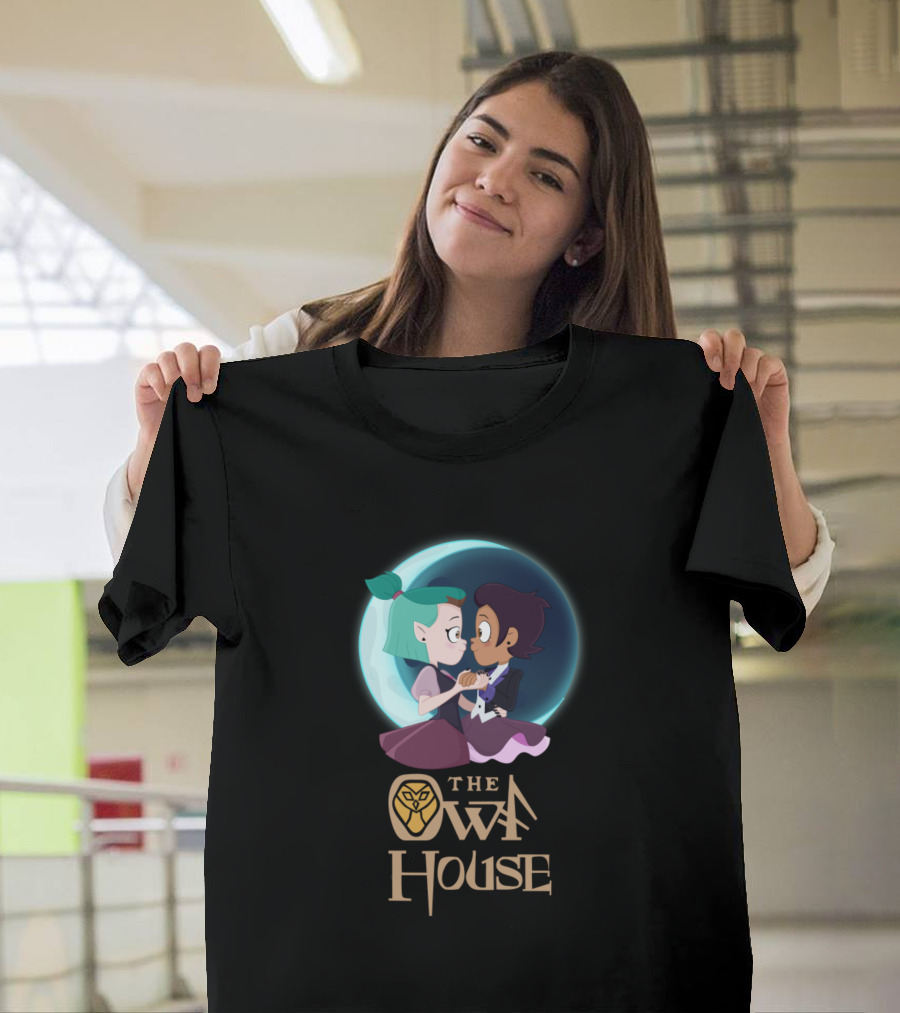 Luz X Amity The Owl House Full Moon Embrace T-Shirt