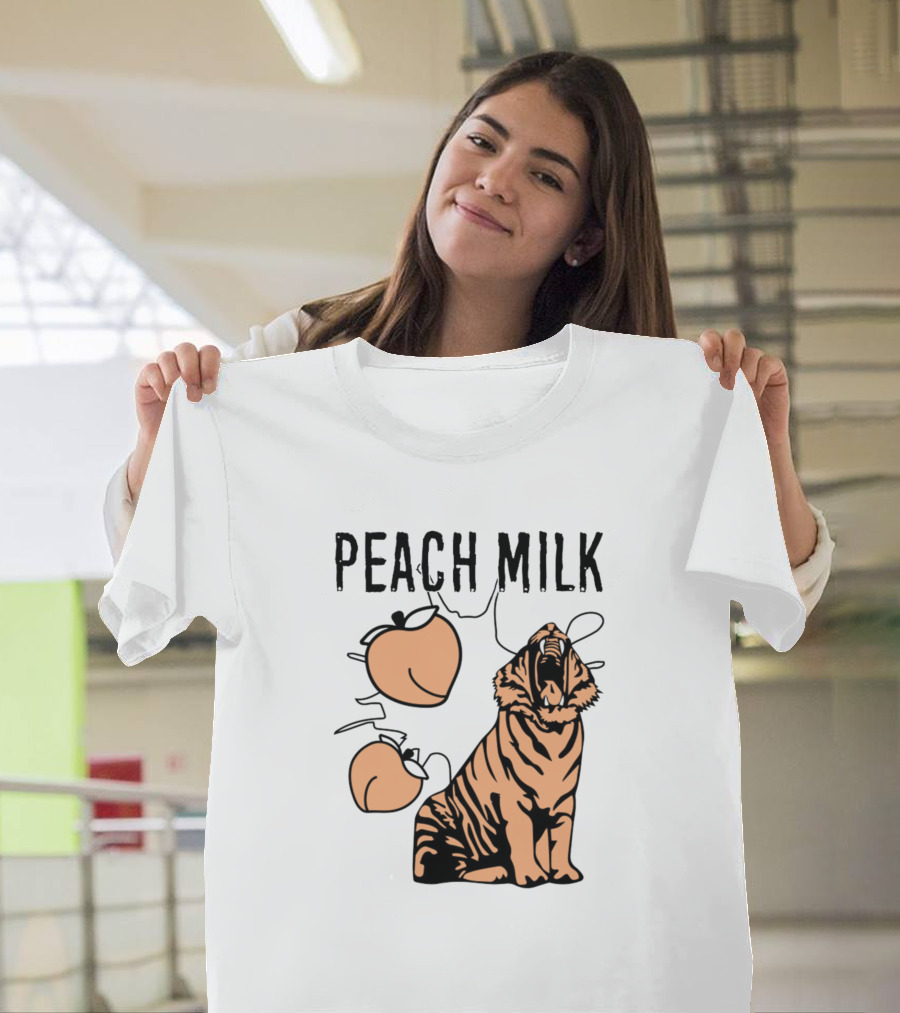 Peach Milk Tiger Japan Cute Kawaii Tiger and Peaches T-Shirt