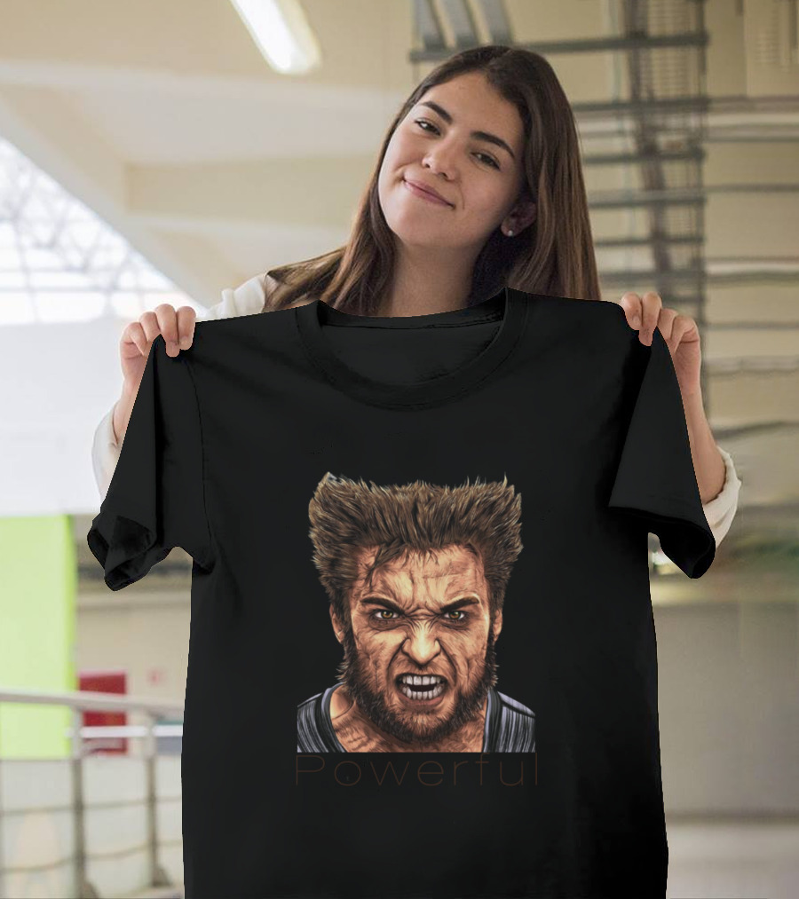 Powerful Wolverine Fierce Expression T-Shirt