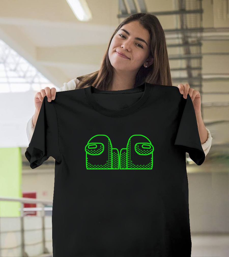Sus Hi Im Lime Sushi Roll Inspired Pattern Lime Green Neon T-Shirt