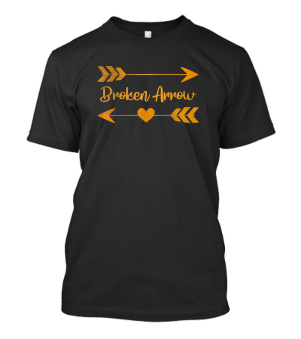Broken Arrow Oklahoma Heart And Arrows T-Shirt
