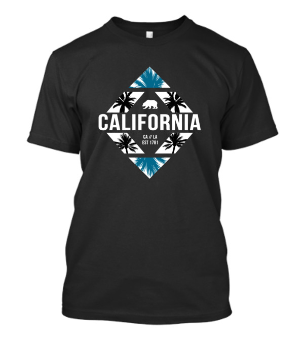 California Bear Palms CA LA EST 1781 T-Shirt