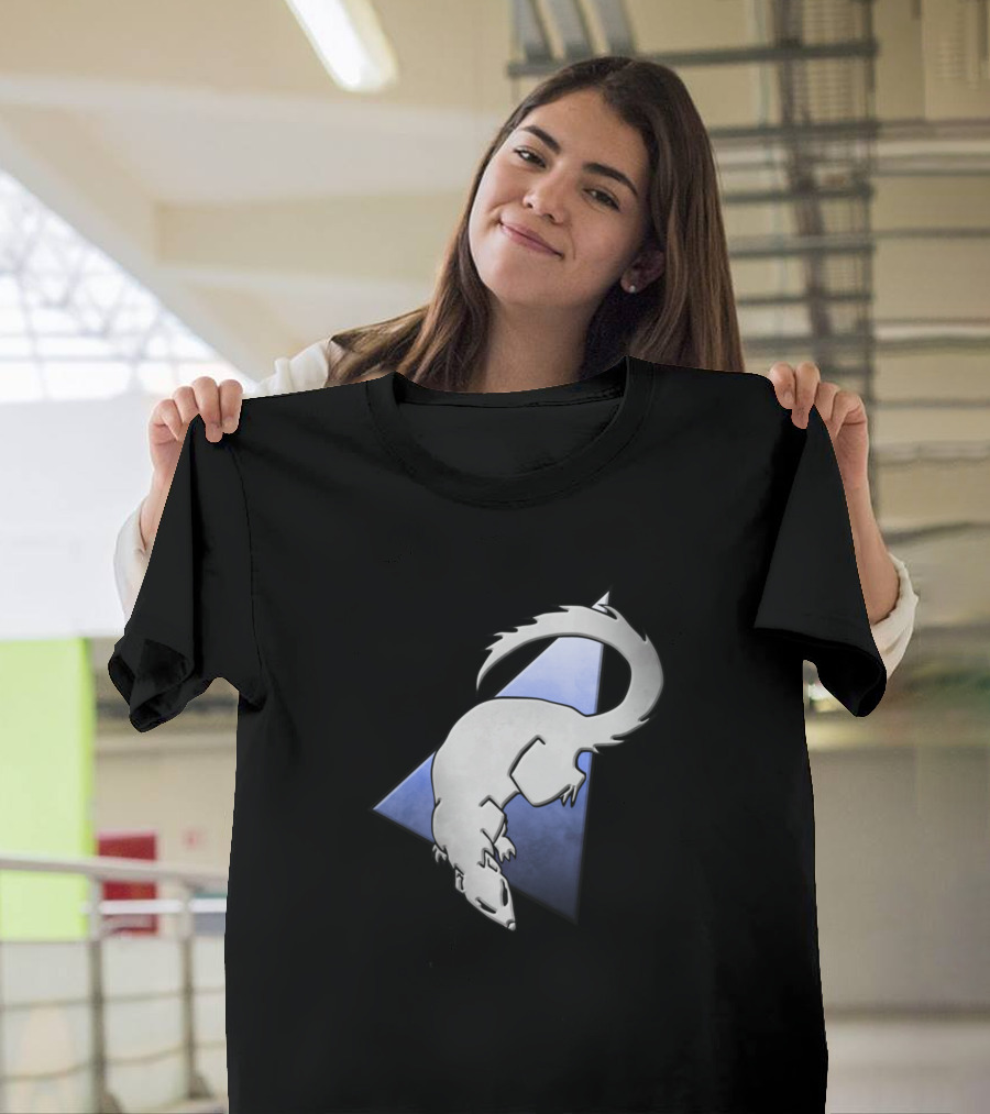Clan Mongoose Silver Emblem With Triangular Background T-Shirt