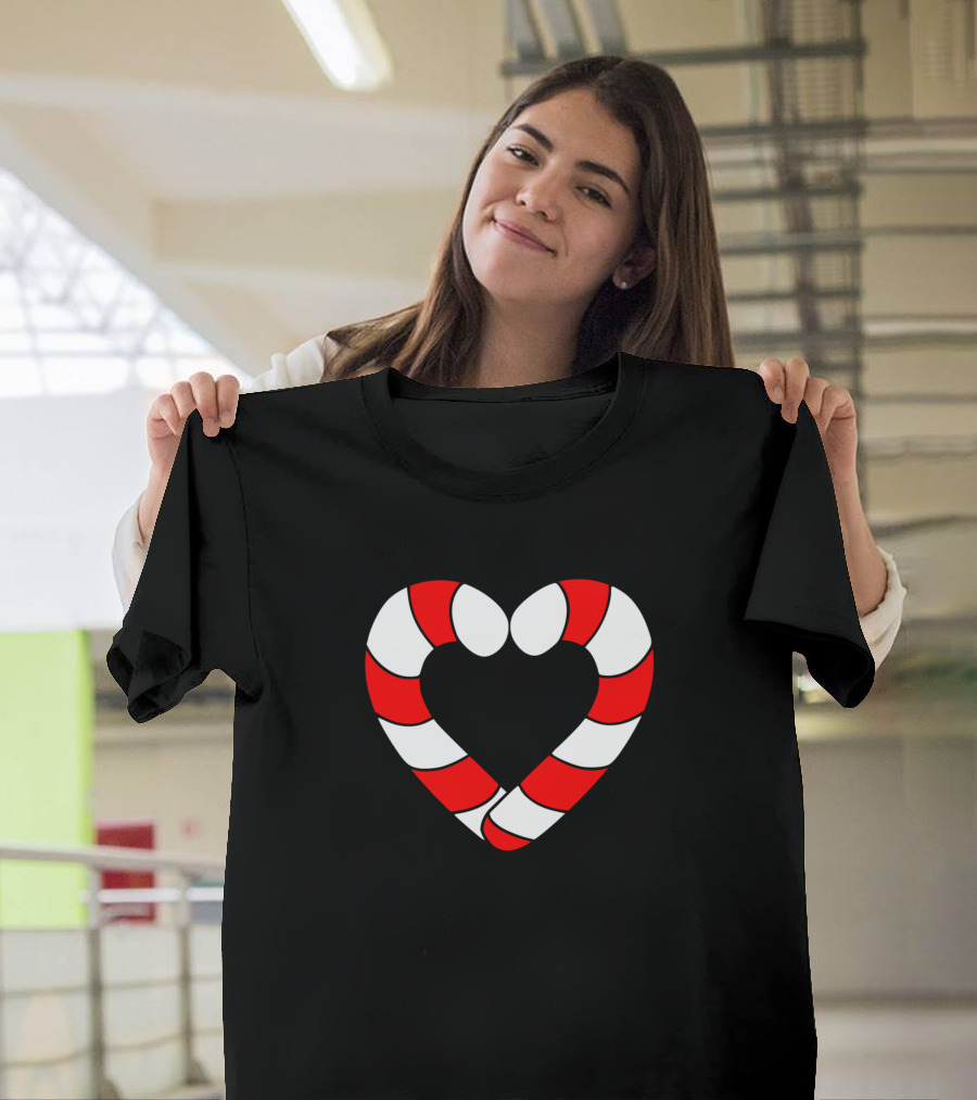I Heart Christmas Candy Cane T-Shirt
