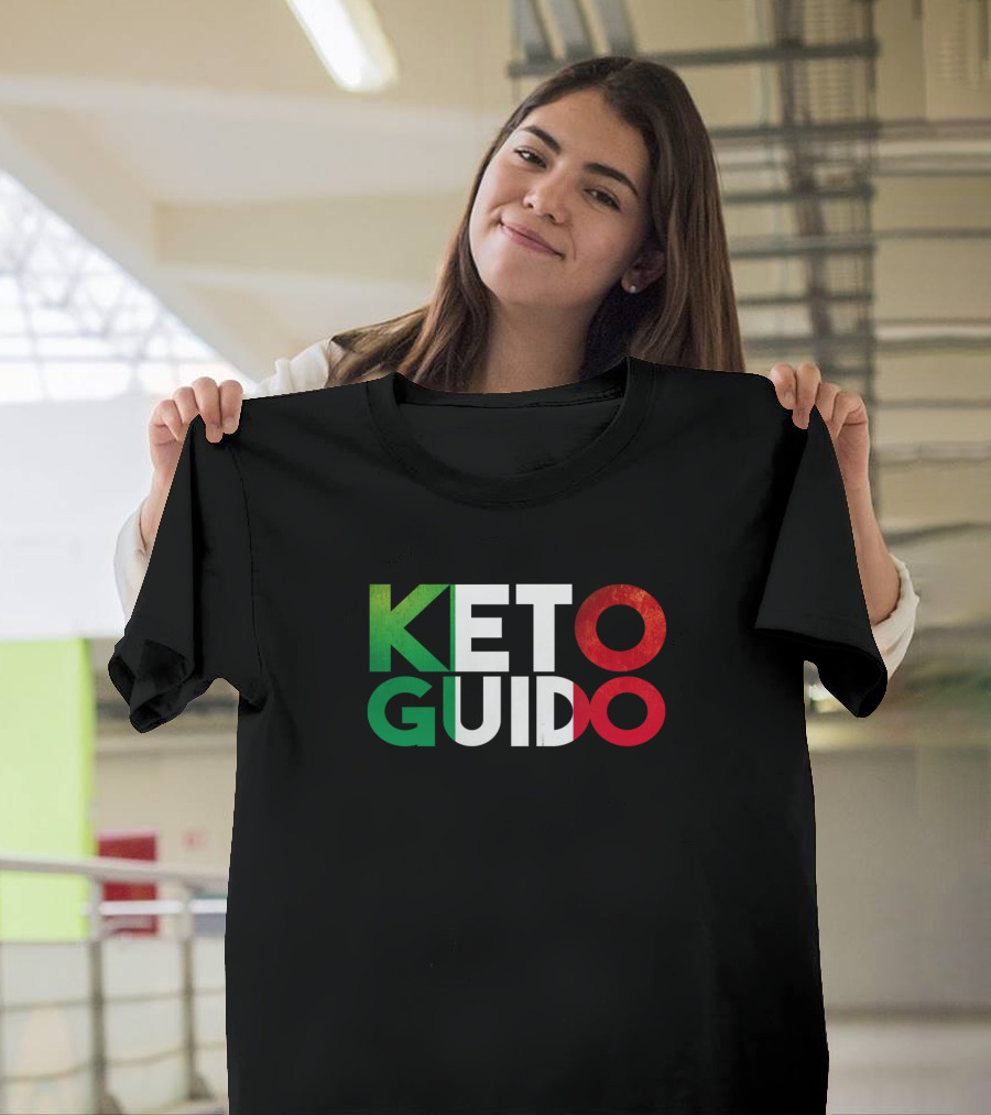 Keto Guido Italian Flag Colors Text T-Shirt