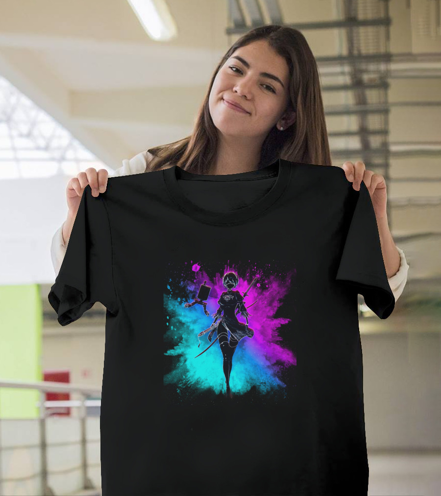 Yorha 2B Splash Art Nier Automata T-Shirt