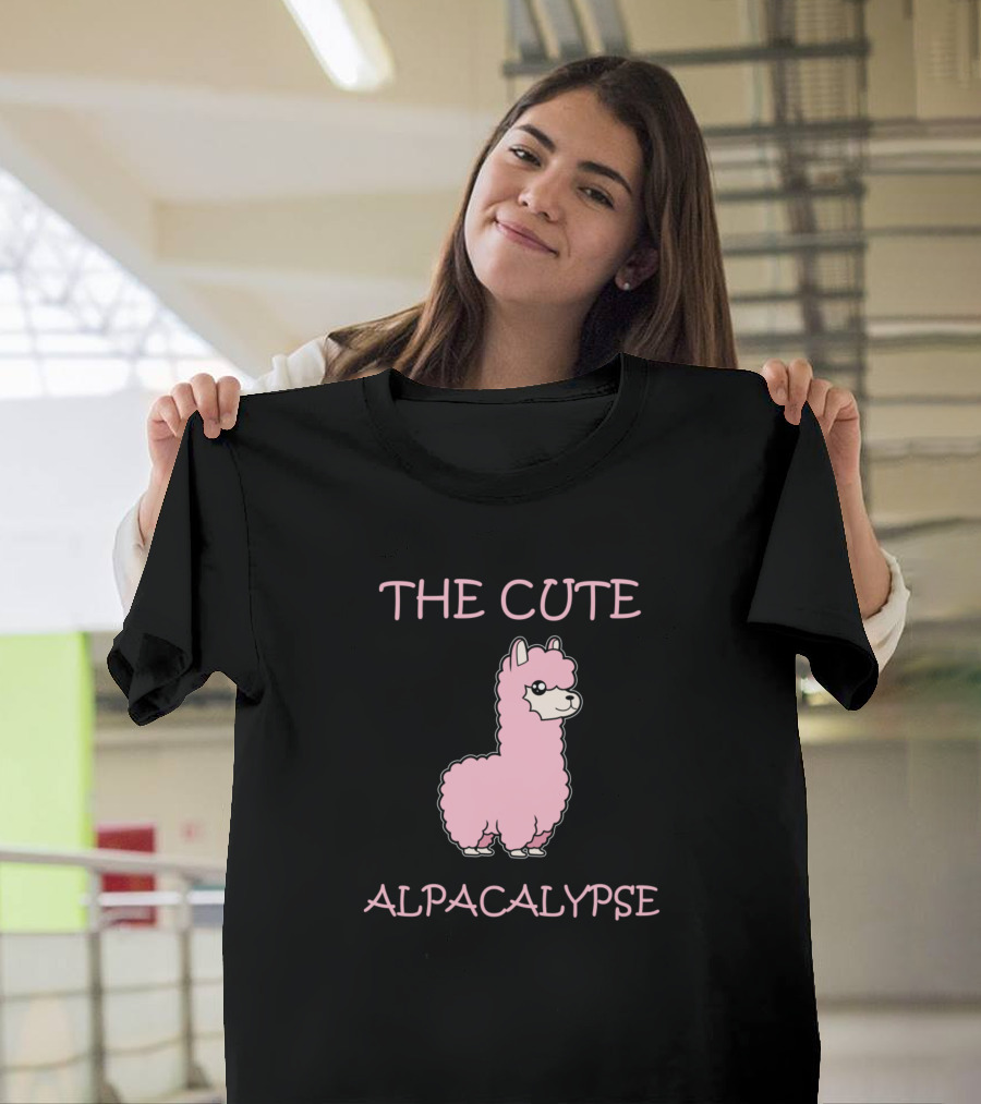 The Cute Alpocalypse Funny Alpaca Llama T-Shirt