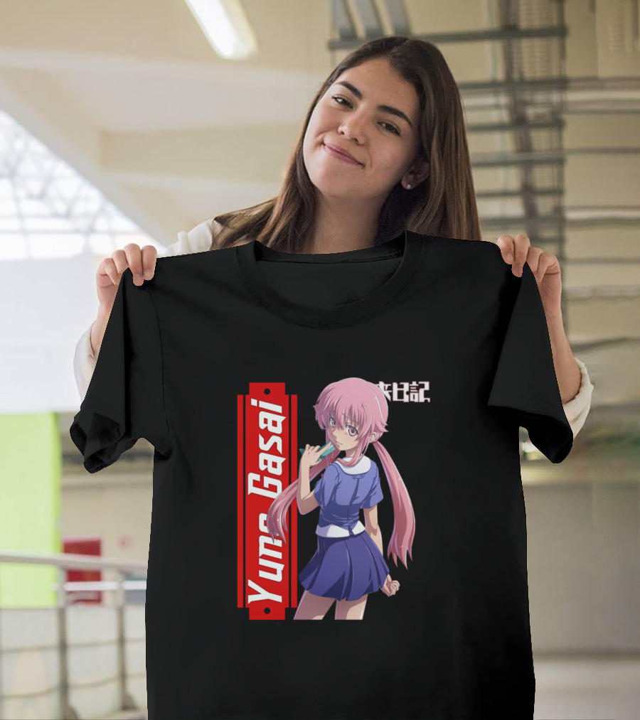 Kawaii Yuno Gasai Future Diary Anime Character Pose T-Shirt