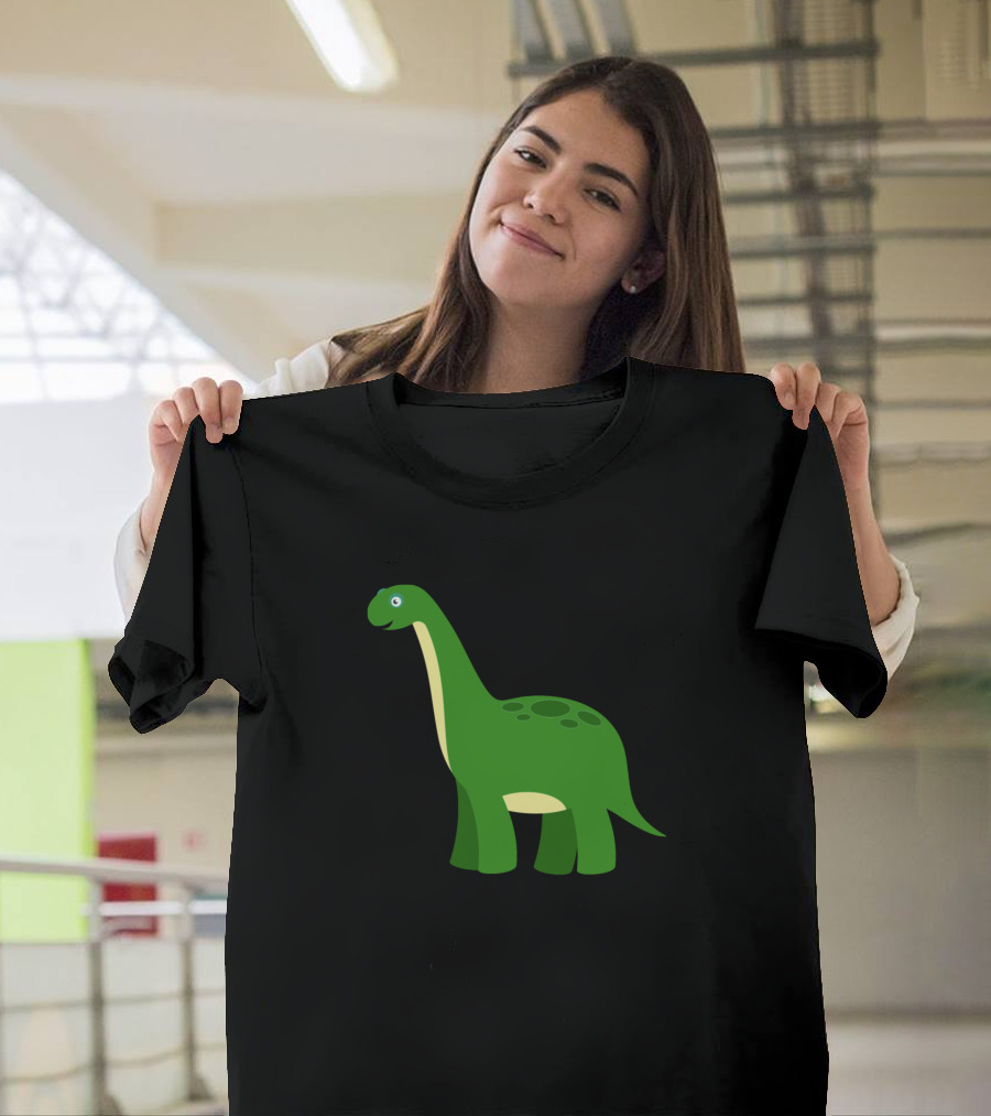 Lustiges Dino Apatosaurus Motiv Witziger Grüner Dinosaurier T-Shirt