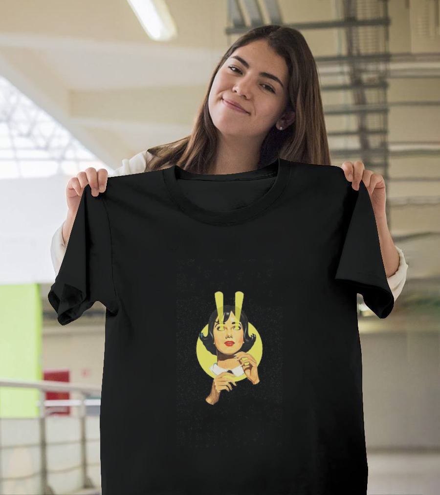 Retro Woman Aesthetic Yellow Spotlight T-Shirt