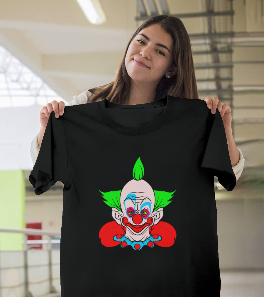 Shorty Creepy Clown Neon Hair Comic T-Shirt