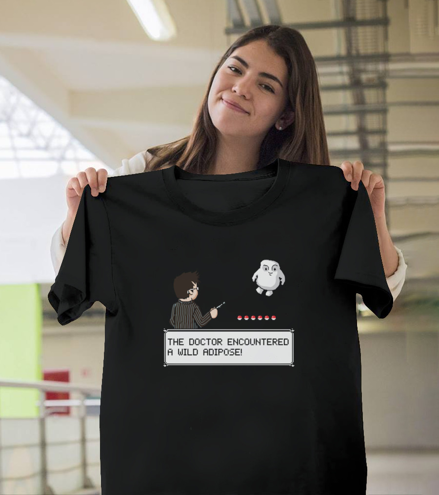 The Doctor Encountered a Wild Adipose Retro Game Crossover T-Shirt