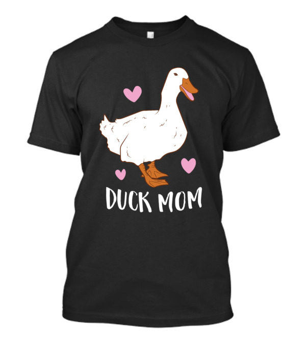 Duck Mom Crazy Heart Hoose Ani Mother T-Shirt