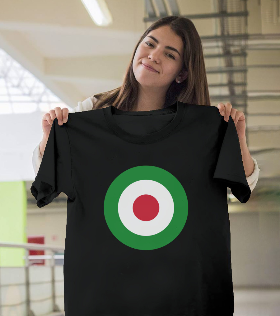 Italian Mod Target Symbol Circular Emblem T-Shirt