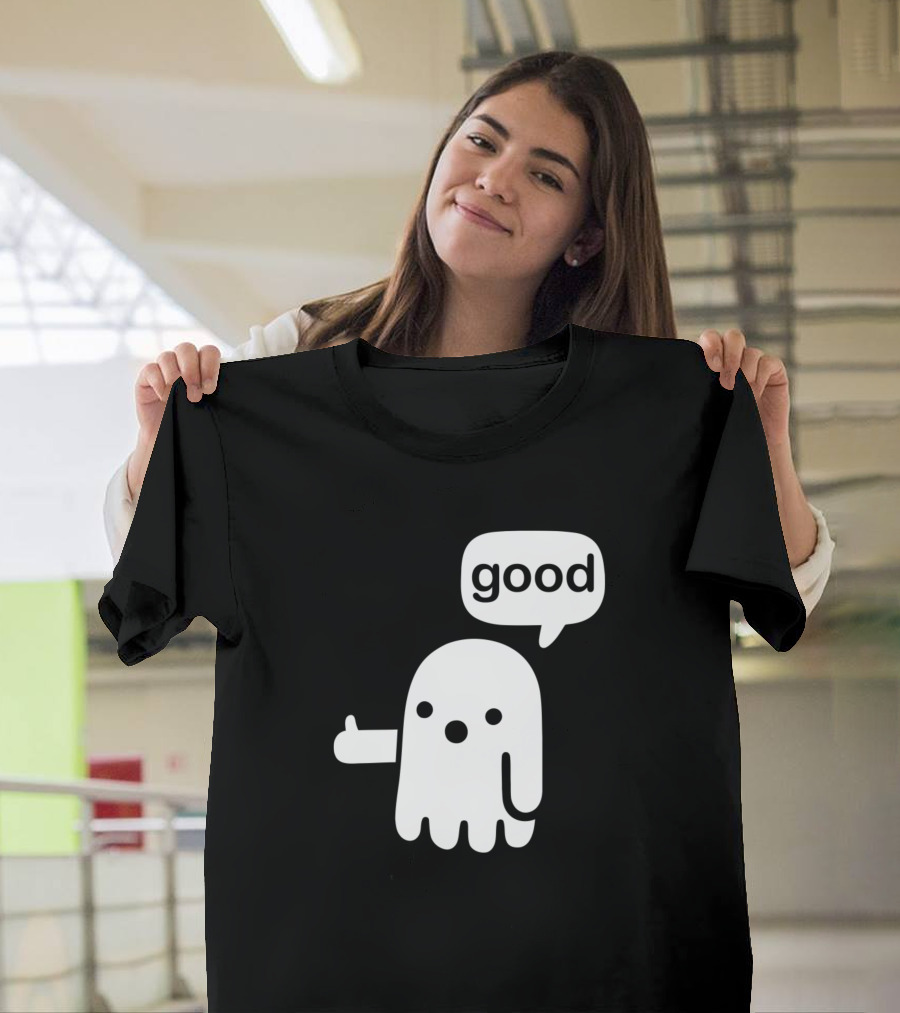 Ghost Saying Good with Thumbs Up T-Shirt