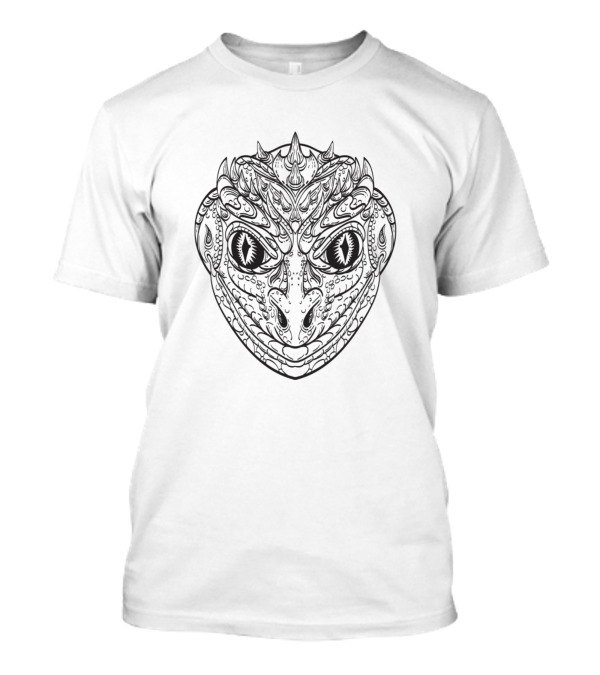 Reptilian Humanoid Head With Anthropomorphic Features T-Shirt
