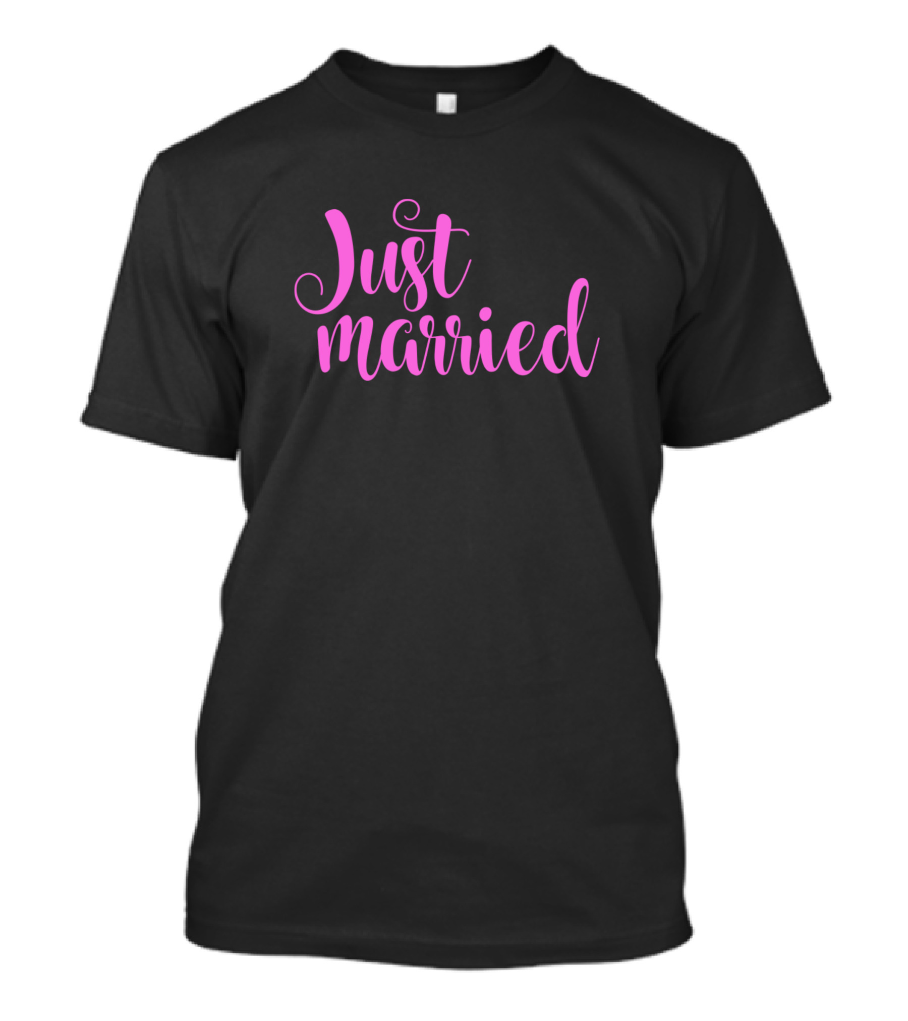 Just Married Pink T-Shirt
