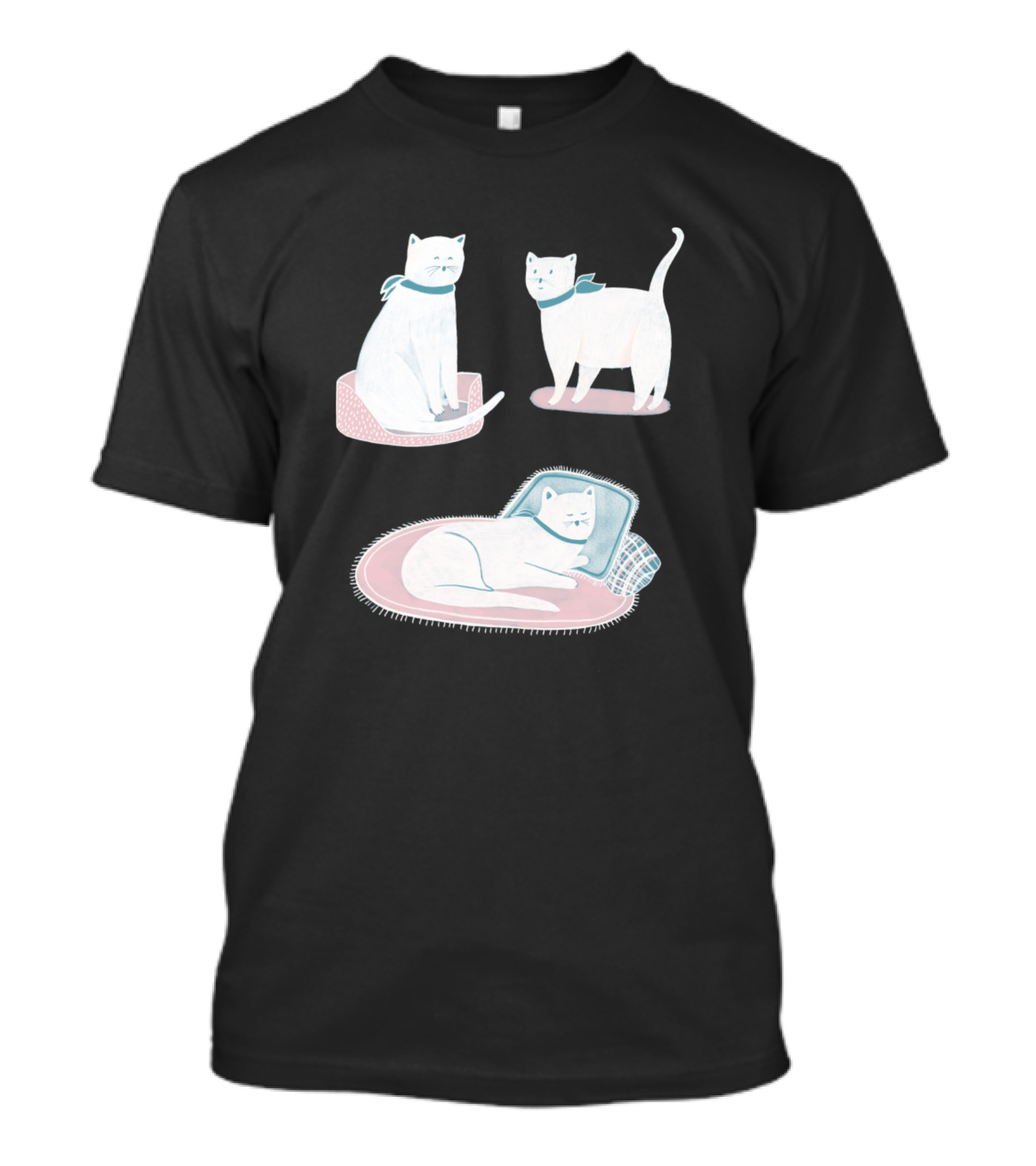 Kitty Cats On Cozy Cushions T-Shirt
