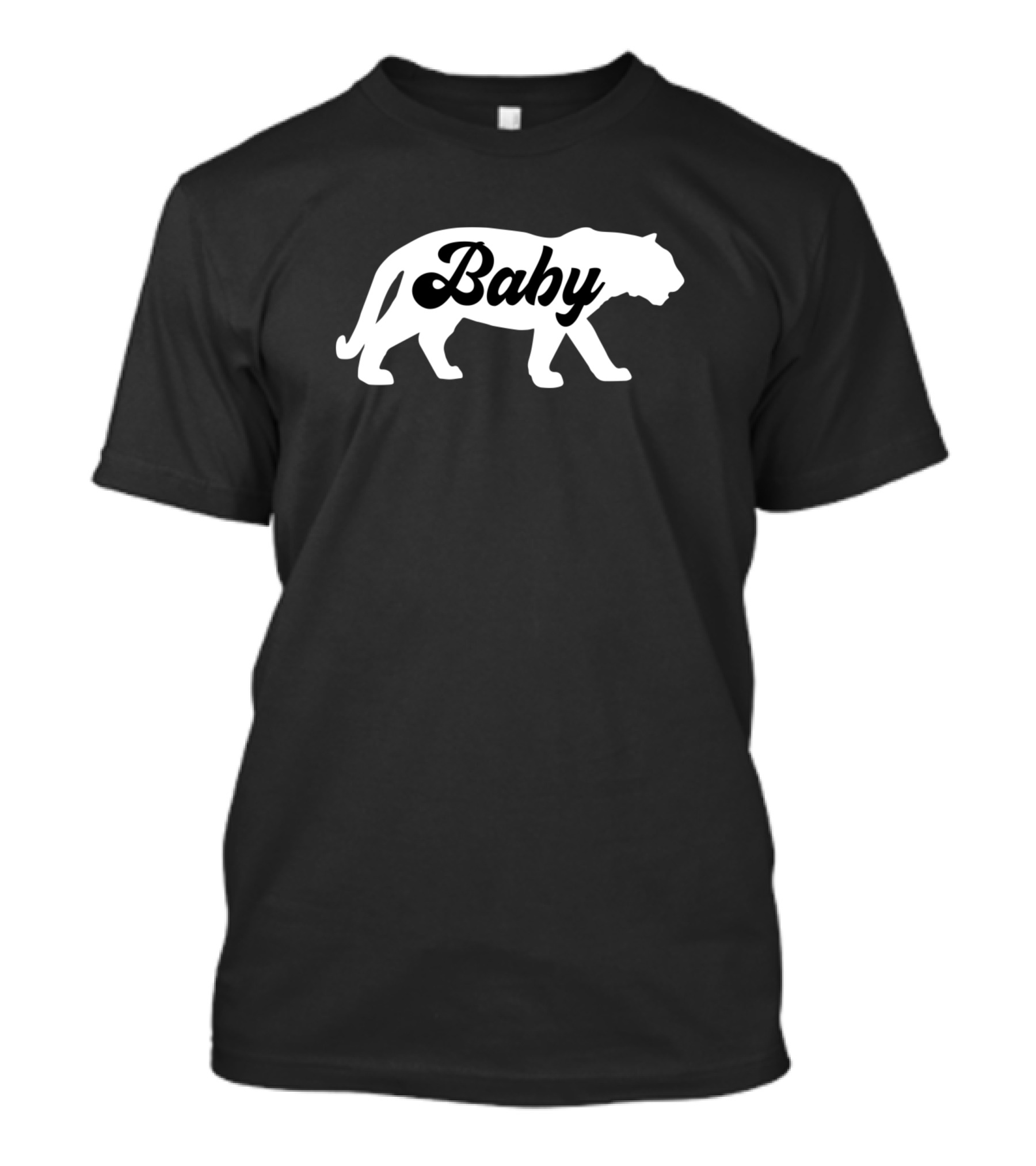Baby Tiger Silhouette Logo Love R Family T-Shirt