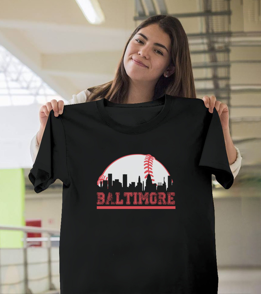 Baltimore Skyline Baseball Club Orioles T-Shirt