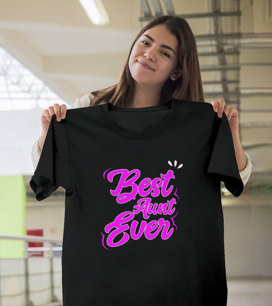 Best Aunt Ever Heart Cutest Auntie T-Shirt
