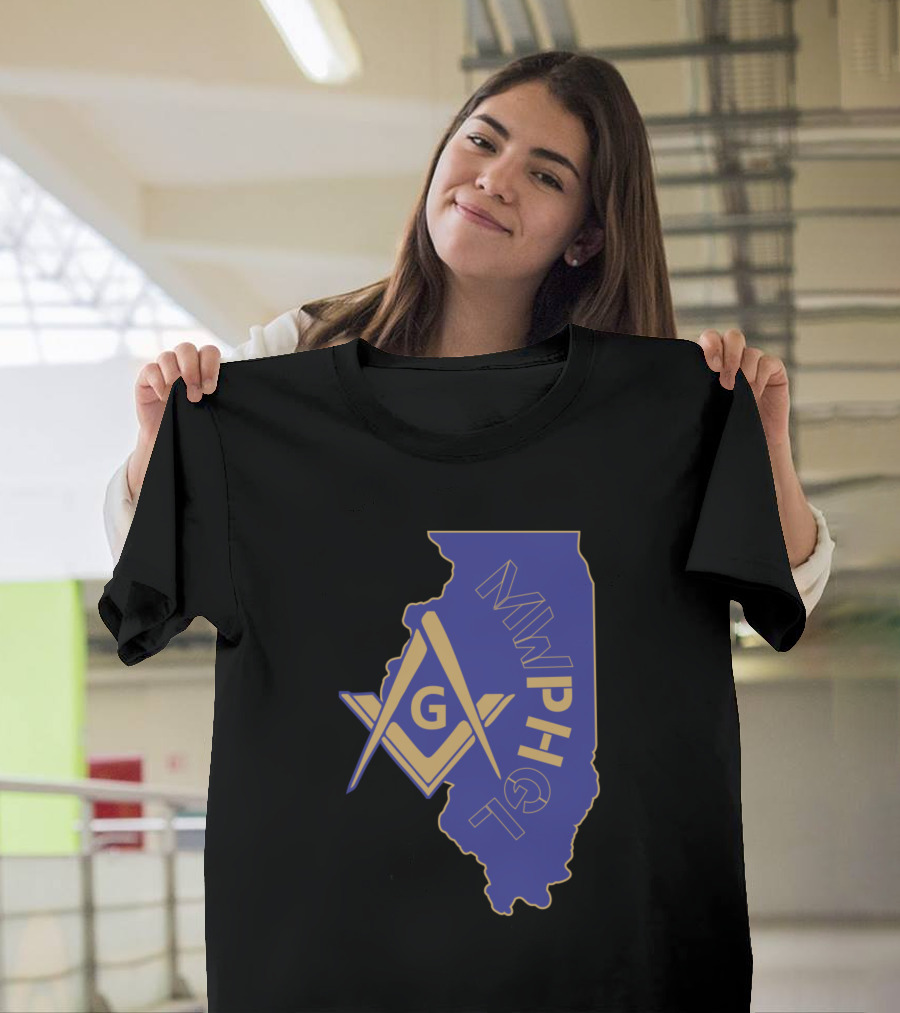 MWPHGLIL Blue and Gold Illinois Masonic T-Shirt